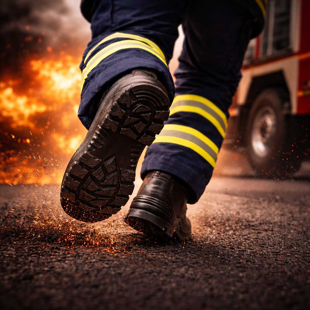 VÖLKL Professional Feuerwehrstiefel Boots für maximale Sicherheit und Stabilität im Feuerwehreinsatz