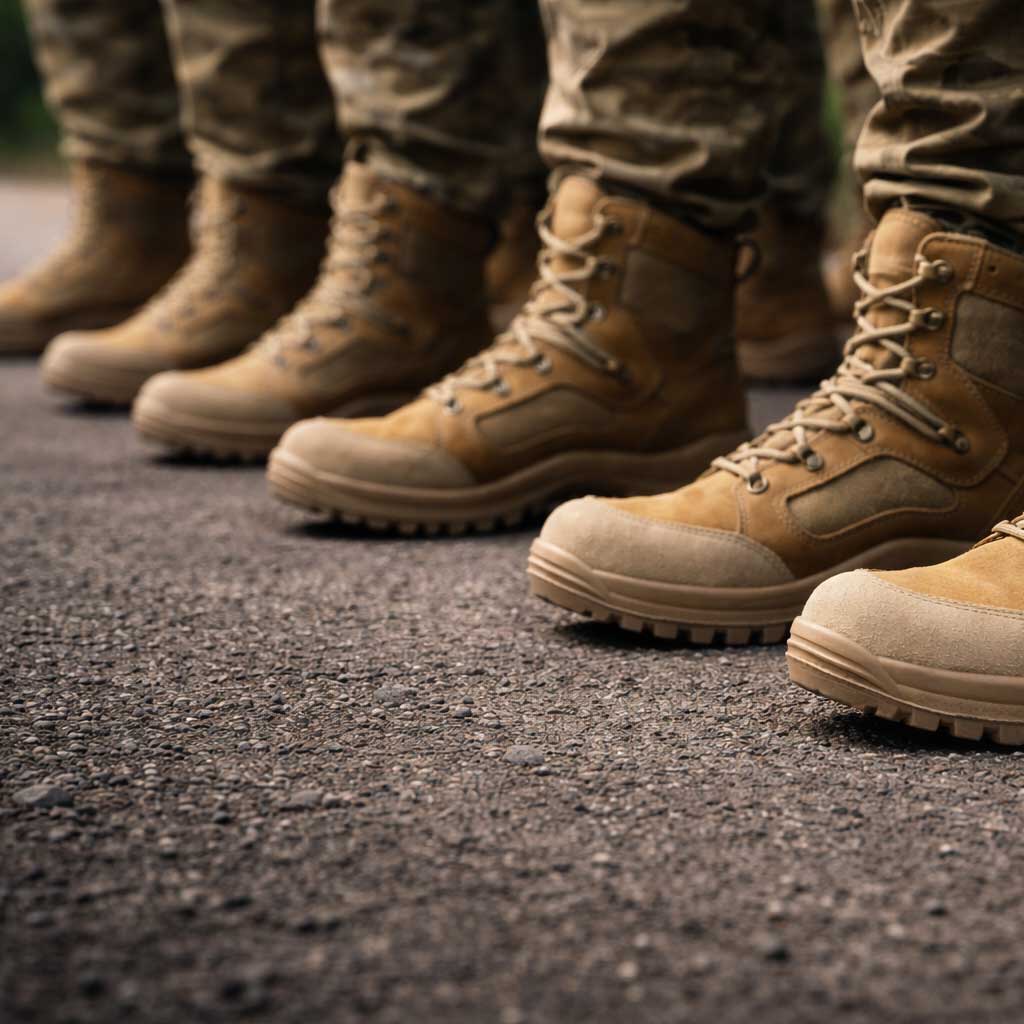 VÖLKL Armee-Einsatzstiefel für Militär und anspruchsvolle Geländebedingungen – strapazierfähig und belastbar